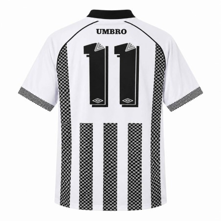 Camiseta Umbro Diamond Retro Blanco Negro Hombre Vintage