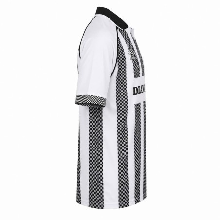 Camiseta Umbro Diamond Retro Blanco Negro Hombre Vintage