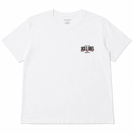 Camiseta Jack & Jones JJAERO Tee SS Crew Neck Small PrintWHT