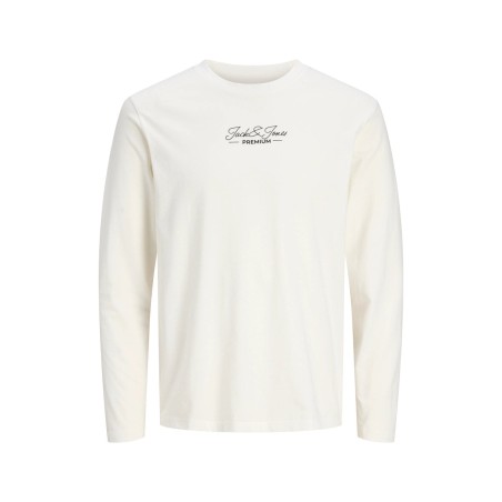 Camiseta Manga Larga Hombre Jack & Jones JPRBLALUCAS Cloud Dancer