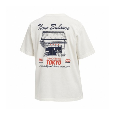 Camiseta New Balance Grab a Bite Tokyo Hombre Sea Salt