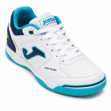 Zapatillas Fútbol Sala Joma Top Flex Jr 2632 IN Infantil Blancas