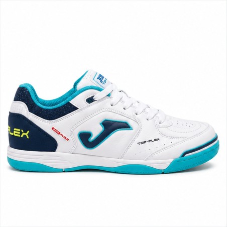 Zapatillas Fútbol Sala Joma Top Flex Jr 2632 IN Infantil Blancas