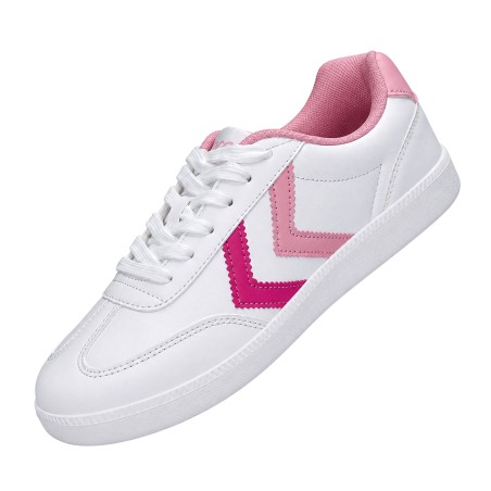 Zapatillas Hummel Basic Mujer blaco rosa